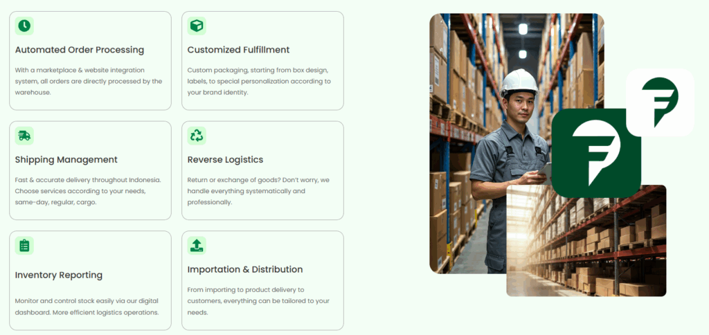 faspoint melayani fulfillment ke seluruh wilayah Indonesia